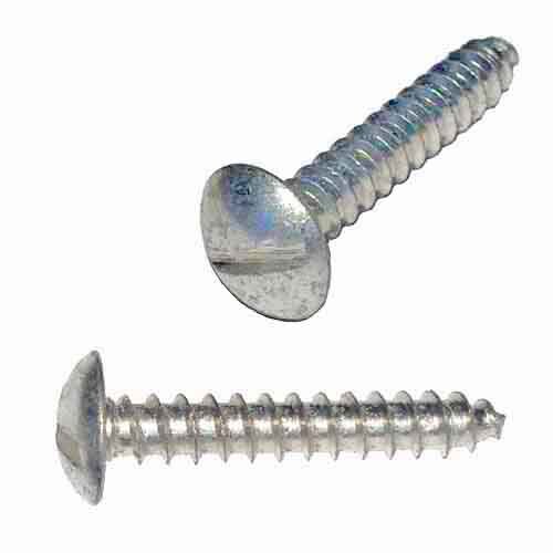 TTS01038 #10 X 3/8" Truss Head, Slotted, Tapping Screw, Type A, Zinc
